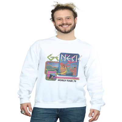 Absolute Cult Genesis Men's World Tour 78 Sweatshirt White X-Large