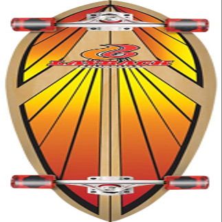 Boardparadise Layback Soulride Skateboard Complete Red 9.5x38