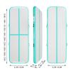 FBSPORT Inflatable Air Gymnastics Mat Training Mats 4/8 inches Thickness Gymnastics Tracks for Home Use/Training/Cheerleading/Yoga/Water with Pump view 2