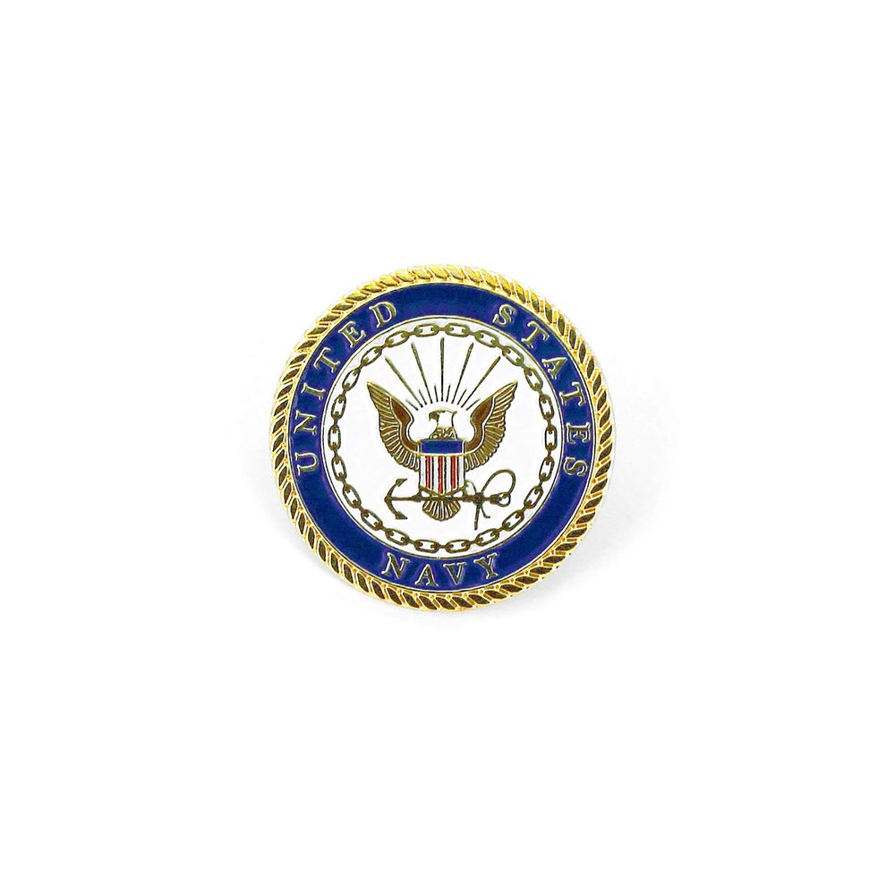 Aminco United States Navy Logo Pin, Navy, 2