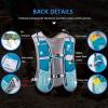 AONIJIE Hydration Vest Pack Backpack 5L Marathoner Running Race Hydration (Mint Green and 1.5L Water Bladder) view 3