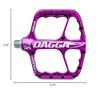 CHROMAG Dagga Unisex Adult MTB/MTB/Cycle/VAE/E-Bike Pedals, Purple, 120 x 115 mm view 2
