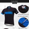 Men's Bike Clothing Set Cycling Jerseys Road Bicycle Shirts Kit + Bib Shorts Quick-Dry Full Zipper Riding Clothes view 3