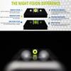 Night Fision Tritium Night Sight Set for CZ USA P-10 C/F - White Front Ring, Square U Notch White Rear Rings view 4