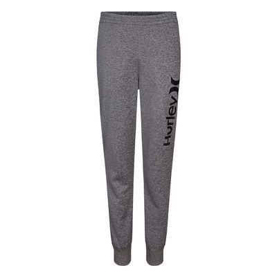 Hurley Boys' Little Fleece Jogger Pants, Dark Grey Heather Solar, 5