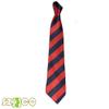 SZCQ 7.5CM New Striped Ties For Men Microfiber College Ties Regular School Daily Costume (A10 navy+red) view 2