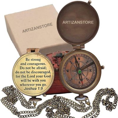 Engraved Nautical Compass, Personalized Compass, Mens Gift, Groomsmen Gift, Wedding Gift, Hiking Gift, Corporate Gift,(Engraved with Leather Box)