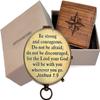 Engraved Nautical Compass, Personalized Compass, Mens Gift, Groomsmen Gift, Wedding Gift, Hiking Gift, Corporate Gift,(Engraved with Leather Box) view 2