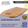 BZ Bodyboards - Accel Pro Board - Crescent Tail, Slick Bulbs, Contoured Deck Cutting Edge, High Performance - Advanced Riders view 2