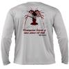 Born of Water Scuba Diving Lobster Shirt: UV UPF+ 50 Long Sleeve: Dive | Spearfish - Gray - M