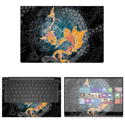Decalrus - Protective Decal Koi Fish Skin Sticker for Dell XPS 9380 (13.3" Screen) case Cover wrap DExps13_9380-42