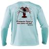 Born of Water Scuba Diving Lobster Shirt: UV UPF+ 50 Long Sleeve: Dive | Spearfish - Light Blue - M view 1