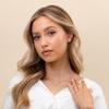 PAVOI 14K Gold Plated Crystal Solitaire 1.5 Carat (7.3mm) Cubic Zirconia Dainty Choker Necklace | Gold Necklaces for Women view 2