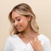 PAVOI 14K Gold Plated Crystal Solitaire 1.5 Carat (7.3mm) Cubic Zirconia Dainty Choker Necklace | Gold Necklaces for Women view 4
