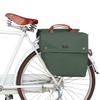 TOURBON Double Cycling Bike Bicycle Pannier Bags for Rear Rack (Water-resistant Canvas, Roll-up) view 1