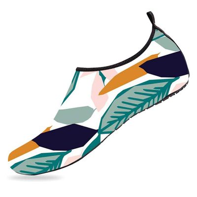 BEOT 3D Printed Water Sports Shoes Barefoot Quick-Dry Jungle Seamless Vector Aqua Yoga Socks for Men Women 3-3.5 M US Women