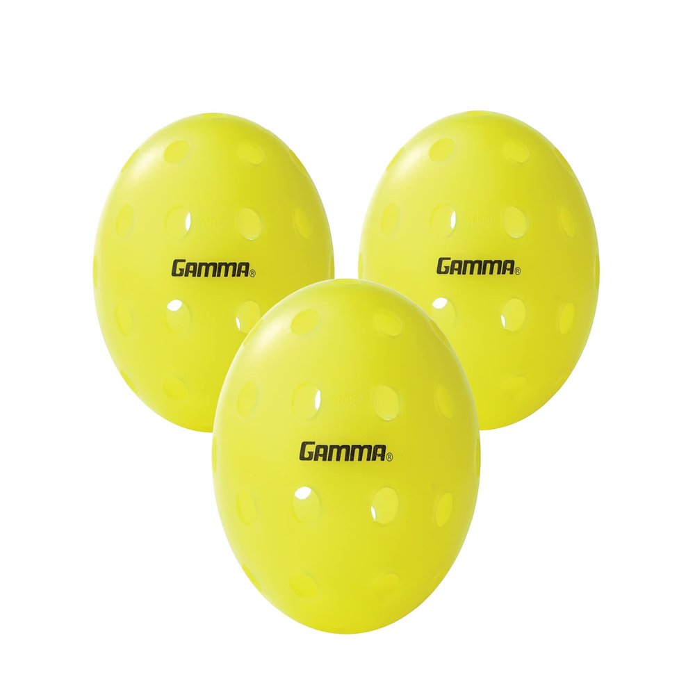GAMMA Photon Outdoor Pickleballs Pack of 3, USAPA Approved, High-Visibility, Durable and Ultra-Balanced