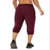 MAGNIVIT Men's 3/4 Joggers Gym Workout Training Sweatpants with Zipper Pockets 3/4 Pants Jogger Sweatpant Capris for Men Burgundy view 2