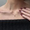 PAVOI 14K White Gold Plated Cubic Zirconia Initial Necklace | Letter Necklaces for Women | A Initial view 2