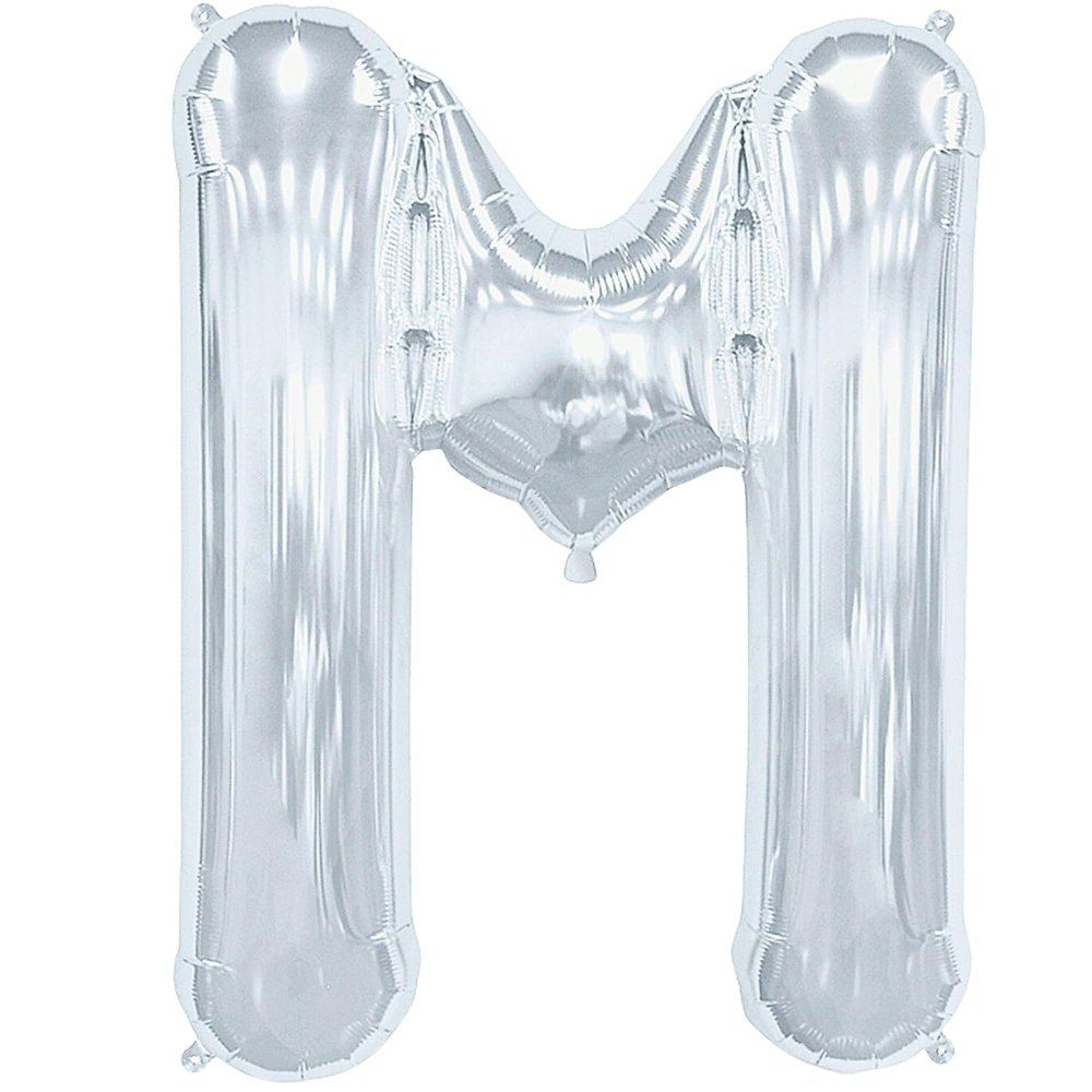 Fun Express M Shaped Silver Mylar | Party Supplies for Birthdays, Holidays & Special Celebrations