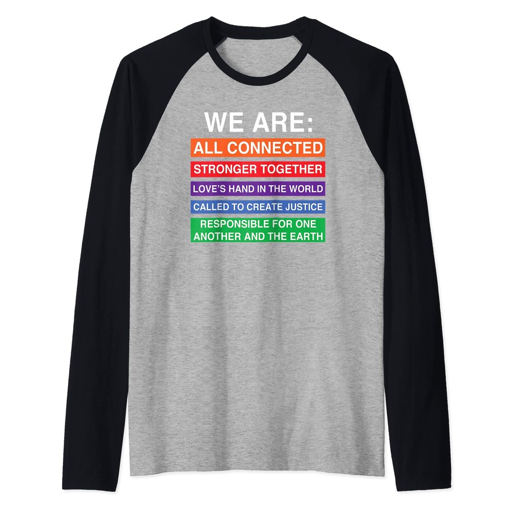 Social Justice Human Rights Equality Inclusive Equity AOC Raglan Baseball Tee