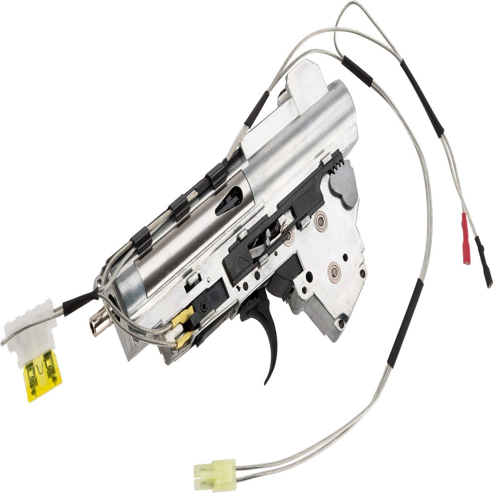 Evike - APS Silver Edge 8mm Version 3 AEG Airsoft Gearbox (Wiring: Rear)
