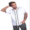 Men's Classic Baseball Jersey Shirt Button Down BJ42 - White - 3X-Large - KK6B view 3