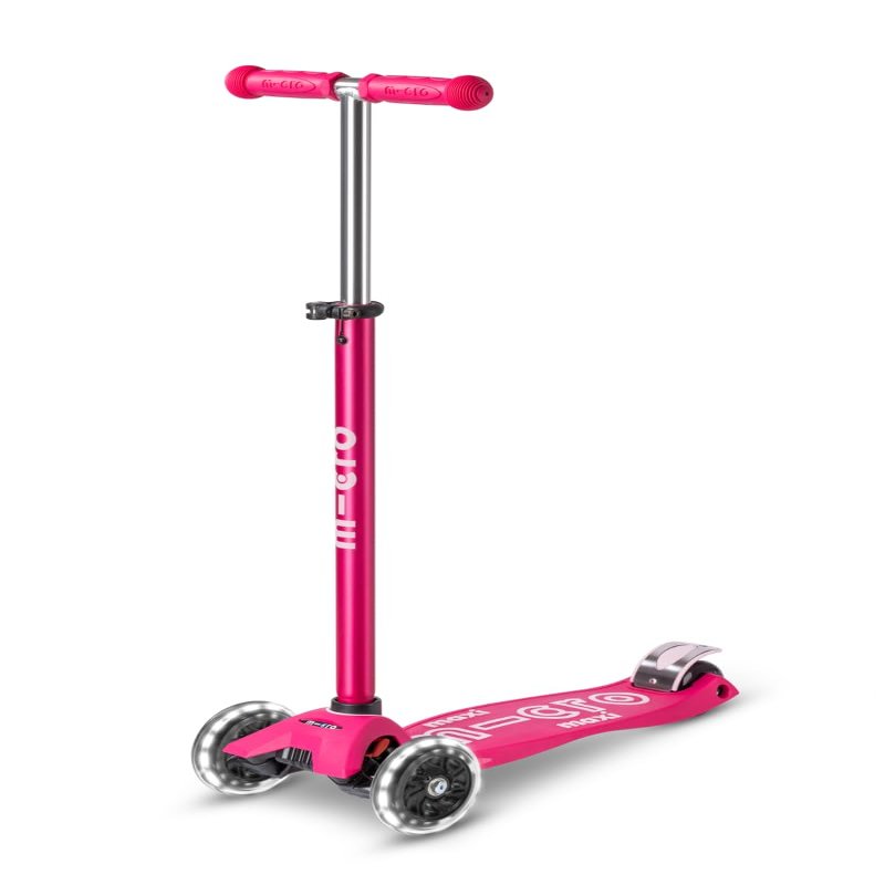 Micro Kickboard - Maxi Deluxe LED - Three Wheeled, Lean-to-Steer Swiss-Designed Micro Scooter for Kids with Motion-Activated Light-Up Wheels for Ages 5-12