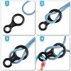 TRIWONDER 35KN Aluminum Climb Figure 8 Descender Rigging Plate Rappel Gear Downhill Equipment Heavy Duty (Red) view 4