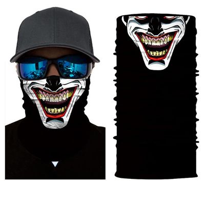 UNbrand Camo Face Mask Breathable Seamless Tube Dust-Proof Windproof UV Bicycle ATV Face Mask for Motorcycling Cycling Hiking Camping Climbing Fishing Hunting (Clown Weird Laughing)