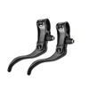 Alomejor Brake Lever 1pair Lightweight Aluminum Alloy Disc Brake Handles Mountain Cycling Brake Levers 24mm(Black) view 2