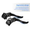 Alomejor Brake Lever 1pair Lightweight Aluminum Alloy Disc Brake Handles Mountain Cycling Brake Levers 24mm(Black) view 3