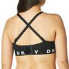 DKNY Women's Cozy Boyfriend Underwire Bra Top Bra, Black/White, 36A view 3