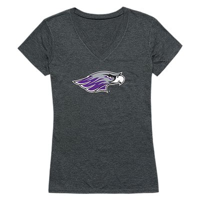 UWW Wisconsin-Whitewater Warhawks NCAA Women's Cinder T Shirt - Heather Charcoal, X-Large