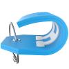 Shacke Initial Luggage Tag with Full Privacy Cover and Stainless Steel Loop - Aqua Teal (Letter H) view 4