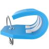 Shacke Initial Luggage Tag with Full Privacy Cover and Stainless Steel Loop - Aqua Teal (Letter N) view 4