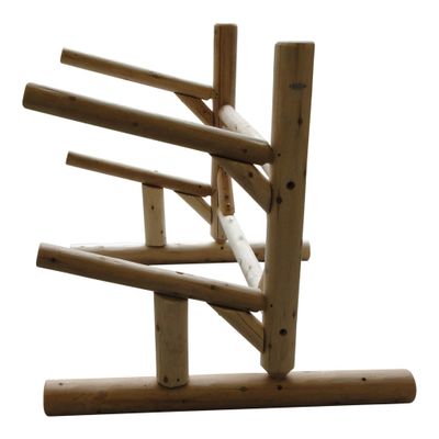 2-Place One-Sided Kayaks/SUP Log Racks, Freestanding SUP Paddle Board Rack for Garage, Kayak Rack Surfboard Outdoor Storage Racks, Kayak Stands, Surfboard Stand, Paddle Holder - Natural