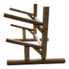 2-Place One-Sided Kayaks/SUP Log Racks, Freestanding SUP Paddle Board Rack for Garage, Kayak Rack Surfboard Outdoor Storage Racks, Kayak Stands, Surfboard Stand, Paddle Holder - Natural view 1