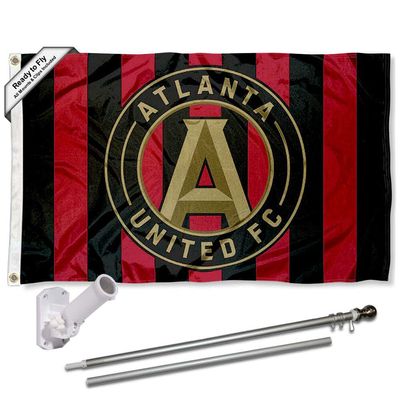 Atlanta United Football Club Field Stripes Flag Pole and Bracket Set