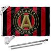 Atlanta United Football Club Field Stripes Flag Pole and Bracket Set view 1