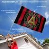 Atlanta United Football Club Field Stripes Flag Pole and Bracket Set view 2