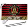 Atlanta United Football Club Supporter Flag Pole and Bracket Set view 1