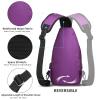 AMJ Crossbody Sling Bag Men Women, Casual Shoulder Backpack, Chest Daypack Satchel for Hiking Travel (Small, Purple) view 4