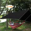REDCAMP Hammock Rain Fly Camping Tarp Waterproof, 10x10ft Lightweight Backpacking Rain Tarp Shelter for Hiking Outdoor, Black view 2
