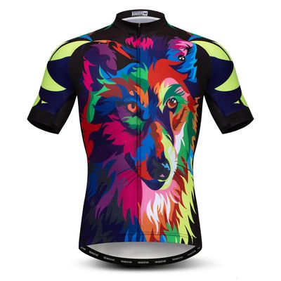 JPOJPO Men's Cycling Jersey,Bike Short Sleeve,Mountain Riding Shirt, Comfortable Quick Dry