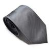 8CM Stylish Tie For Men Polyester Solid Stripes Ties For Wedding,Party,Daily Dress,Birthday'Gift (C5 black) view 1