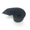 8CM Stylish Tie For Men Polyester Solid Stripes Ties For Wedding,Party,Daily Dress,Birthday'Gift (C5 black) view 4