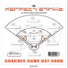 Perfect Strike Coaches Game Day Card with Player Line-up, Game Scoring and Graphic Player Position Board. Game Management for Baseball and Softball : Reusable Dry-Erase Card. 8.5" x 11" (5) view 1