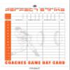 Perfect Strike Coaches Game Day Card with Player Line-up, Game Scoring and Graphic Player Position Board. Game Management for Baseball and Softball : Reusable Dry-Erase Card. 8.5" x 11" (5) view 2