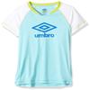 Umbro Girls Kick Sweep Raglan Top Blue Radiance/White Size 5/6-M view 1